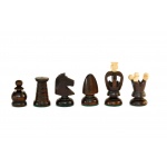 Szachy 3111 KRÓLEWSKIE DUŻE drewniane, ciemnobrązowe, 44x22x5.5 cm 