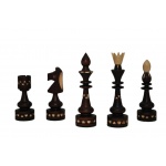 Szachy 311901 INDIAŃSKIE DUŻE drewniane, brązowe, 54x54x5.5 cm 