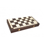 Szachy 3120 OLD POLISH drewniane, brązowe, 55x27.5x5 cm 