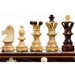 Szachy 3128 AMBASADOR, drewniane, brązowe, 54 x 27.5 x 5.8 cm