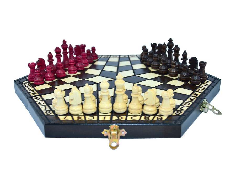 3164 szachy TRÓJKI Madoń dla 3 osób