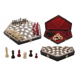 3164 szachy TRÓJKI Madoń dla 3 osób gra planszowa