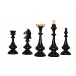 Szachy 3166 BESKID drewniane, czarne, 50x25x6 cm