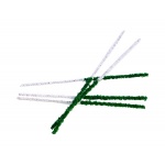 Wyciory do fajki 29603 Peterson, 50 szt./op., metal/bawełna/włosie, zielono-białe.