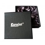 Zapalniczka do cygar i fajki Eurojet 257160, metal/gaz, 2 płomienie: zwykły i żarowy, srebrna, pudełko.