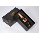 Zapalniczka do cygar Myon 1806000 Monarch metal/gaz, elektryczna, żarowa, 2x płomień, czarno-złota