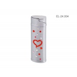 Zapalniczka EL-24.001 "Rose gray Heart" ze Swarovski® crystals