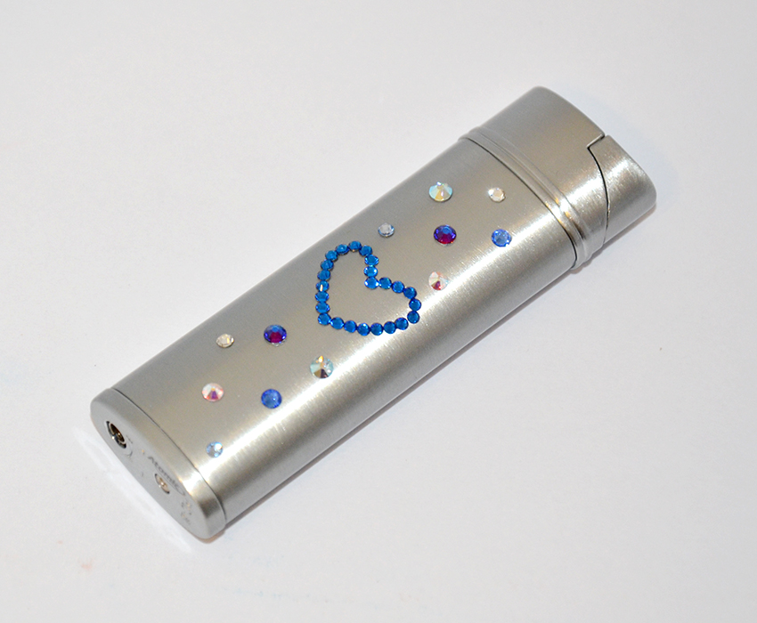 Zapalniczka EL-24.005 "Blue Heart" ze Swarovski® crystals