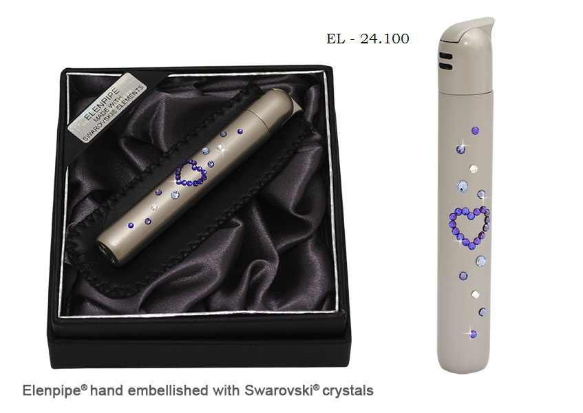 Zapalniczka EL-24.100 "Violet Heart" ze Swarovski® crystals
