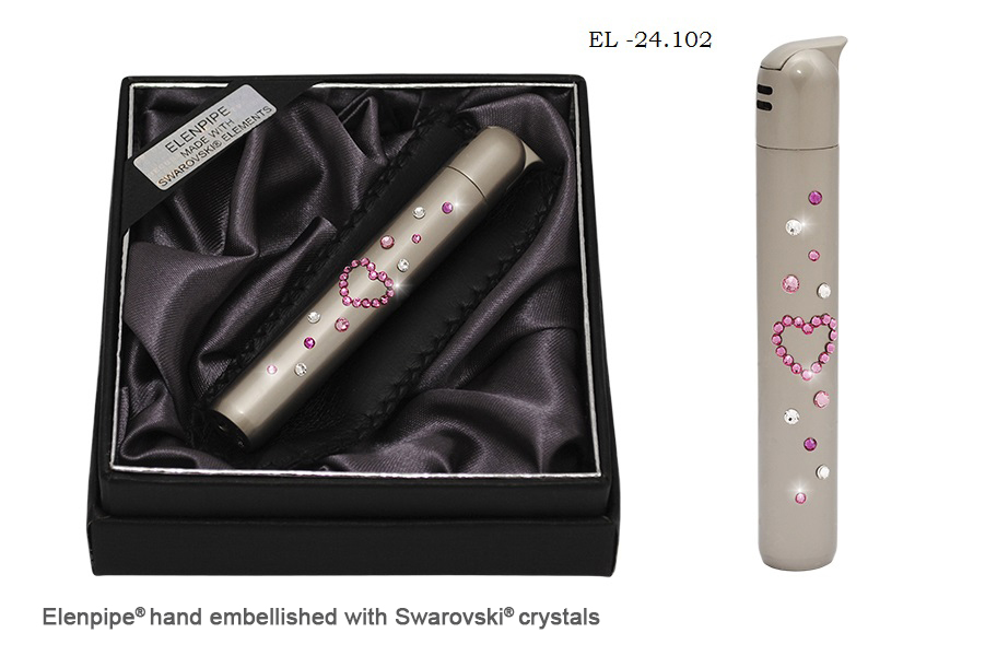 Zapalniczka EL-24.102 "Rose Heart" ze Swarovski® crystals