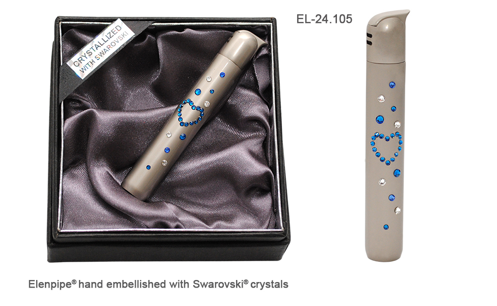 Zapalniczka EL-24.105 "Blue Heart" ze Swarovski® crystals
