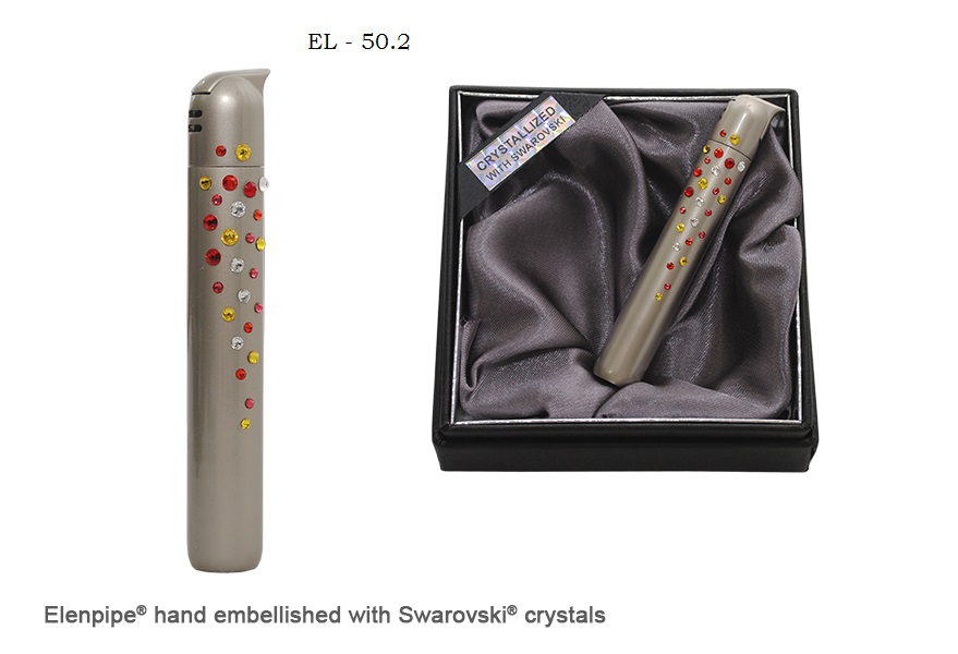 Zapalniczka EL-50.2 "Waterfall Yellow Red" ze Swarovski® crystals