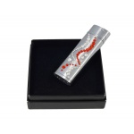 Zapalniczka EL-53.0 "Wave White Red" ze Swarovski® crystals