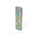 Zapalniczka EL-53.43 "Wave Yellow Azur" ze Swarovski® crystals