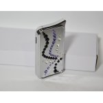 Zapalniczka EL-53.60 "Wave Black Violet" ze Swarovski® crystals