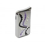 Zapalniczka EL-53.60 "Wave Black Violet" ze Swarovski® crystals