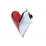 Zapalniczka 8316105 „Heart” Atomic, gazowa, metalowa, czerwono-srebrna