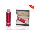 Zapalniczka Pierre Cardin 11163 "Lipstick", metal/gaz, piezo, różowa, Swarovski® crystals.