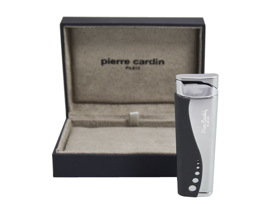 Zapalniczka Pierre Cardin 11040 "Avignon" metal/guma, gazowa, piezo, srebrna.