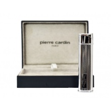 Zapalniczka Pierre Cardin 11082 "Juliette", metal/gaz, piezo, srebrna ze wzorkiem 82x12x22 mm