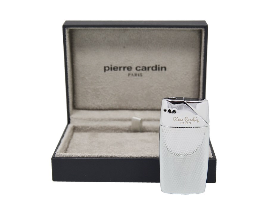 Zapalniczka Pierre Cardin 111502 "Poitiers", metal/gaz, piezo, srebrna/błysk, 63x10x30 mm.