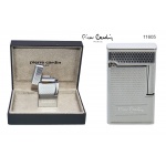 Zapalniczka Pierre Cardin 11605 "Mini Paris" metalowa, gazowa, krzesiwowa, srebrna