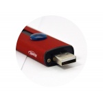 Zapalniczka USB 2125714 aluminiowa, 4 kolory, wysuwane USB