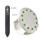 Komplet lusterko EL-01.51 Green Sun+pilnik EL-5095.1 Lactea 13cm zielony Swarovski® crystals 