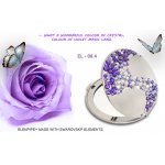 Zestaw Lusterko EL-08.4 + Pilnik EL-5046.1 "Wave Violet" ze Swarovski® crystals 13 cm 