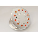 Komplet lusterko EL-01.31 Orange Sun+pilnik 5012 pomarancz Swarovski® crystals