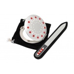 Komplet lusterko EL-01.4 Red Sun + pilnik czerwony EL-5015 albo EL-5093 Swarovski® crystals kosmetyczne