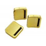 Zwijarka papierosowa w pudełku 0125107 Atomic, złota, metalowa, 70 mm 