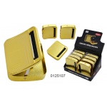 Zwijarka papierosowa 0125107 Atomic, metal, złota, 70 mm, w pudełku.